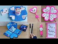 Video thumbnail for 4 Handmade Birthday Cards in one video