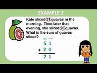 Video thumbnail for Two Digit Addition Without Regrouping Word Problems