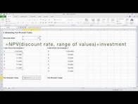 Video thumbnail for How to Calculate Net Present Value (Npv) in Excel