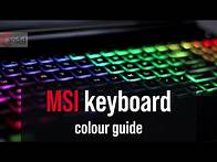 Video thumbnail for How to change MSI laptop's keyboard colour?