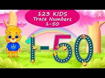 Video thumbnail for 123 Kids Numbers #1 - Learn to Trace Numbers from 1 to 50 with Lucas and Ruby | RV AppStudios Games