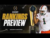 Video thumbnail for College Football Playoff Rankings PREVIEW: Oregon LIKELY to claim No. 1, how HIGH will Miami be?