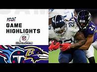 Video thumbnail for Titans vs. Ravens Divisional Round Highlights | NFL 2019 Playoffs