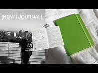 Video thumbnail for my daily journaling routine, favorite prompts + tips to start journaling