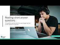 Video thumbnail for Pearson English International Certificate (PTE General) Item Types - Levels B and above