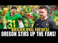 Video thumbnail for BREAKING NEWS:THE TRANSFER THAT PROMISES TO REVOLUTIONIZE THE DUCKS DEFENSE!OREGON DUCKS FOOTBALL