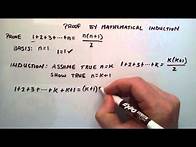 Video thumbnail for Proof by Mathematical Induction - How to do a Mathematical Induction Proof ( Example 1 )