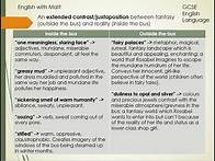 Video thumbnail for 3. GCSE English: Language analysis (looking for contrasts, Rosabel paper)