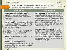 Video thumbnail for 3. GCSE English: Language analysis (looking for contrasts, Rosabel paper)