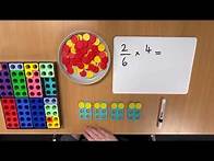 Video thumbnail for Year 5 - Multiplying proper fractions by whole numbers - Numicon