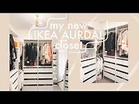 Video thumbnail for CLOSET MAKEOVER WITH NEW IKEA AURDAL WARDROBE SYSTEM | AURDAL VS. PAX