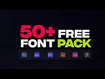 Video thumbnail for 50+ Cool FREE Fonts Giveaway | Trendy Font Pack Download 2024 For All Softwares