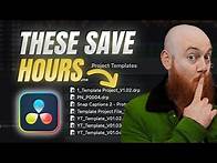 Video thumbnail for How I Use Template Project Files To Edit Quicker | Davinci Resolve Workflow Tutorial