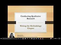 Video thumbnail for Writing the Methodology Chapter of a Qualitative Study by Philip Adu, Ph.D.