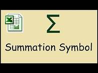 Video thumbnail for How to type summation symbol in Excel