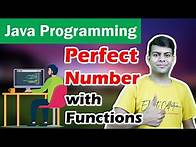 Video thumbnail for Perfect Number in Java using Functions | Java Program #ImportantTips | Computer