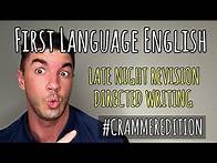 Video thumbnail for IGCSE First Language English - FULL DIRECTED WRITING RESPONSE *CRAMMER EDITION*