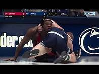 Video thumbnail for 184 LBS: #1 Bo Nickal (Penn State) vs. #2 Myles Martin (Ohio State) | Big Ten Wrestling
