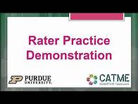 Video thumbnail for Rater Practice Demonstration
