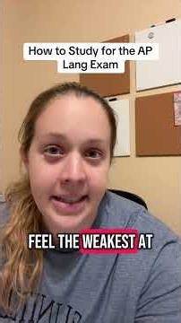 Video thumbnail for How to Study for the AP Lang Exam 2025