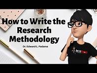 Video thumbnail for How to Write Chapter 3 - The Research Methodology