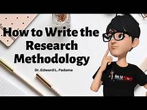 Video thumbnail for How to Write Chapter 3 - The Research Methodology