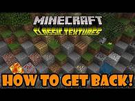 Video thumbnail for Minecraft Bedrock: How To Get The OLD Classic Texture Pack!?