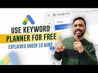 Video thumbnail for How To Use Google Keyword Planner Tool [100% FREE]