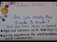 Video thumbnail for Are you ready for 3rd grade Math?