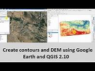 Video thumbnail for Create contours and DEM using Google Earth and QGIS 2.10