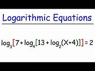 Video thumbnail for Solving Complex Logarithmic Equations