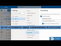 Video thumbnail for Setup Automatic Email Forwarding in the Outlook Web App -- O365 Account or Standard Outlook Email