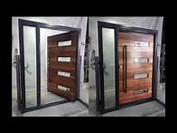 Video thumbnail for Wooden Front Pivot Doors (Contemporary Architecture) by Rhino Steel Door