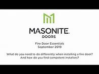 Video thumbnail for What do you need to do differently when installing a fire door?