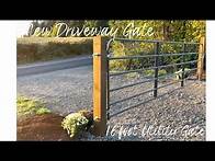 Video thumbnail for 16' Driveway Gate Install | First Project At Our New Place