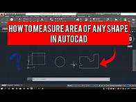Video thumbnail for How To Calculate Area of Any Shape in AutoCAD (2020)