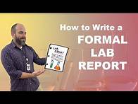 Video thumbnail for How to Write a Formal Lab Report