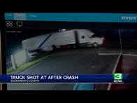 Video thumbnail for Video shows Sacramento County car chase that ends in crash, shooting