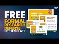 Video thumbnail for FREE Formal Research Defense PPT Template by Rome