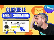 Video thumbnail for Create an Email Signature with Canva with multiple Clickable Links & Social Media Icons