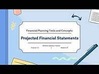 Video thumbnail for Projected Financial Statements