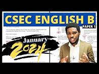 Video thumbnail for CSEC English B Paper 1 January 2024 ANSWERS + EXPLANATIONS