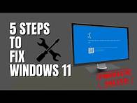 Video thumbnail for 5 Steps To FIX Windows 11