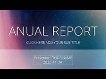 Video thumbnail for Example Annual Report PPT Template