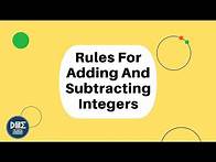 Video thumbnail for Rules for Adding and Subtracting Integers | Grade 8 Math - Unit 1 - Lesson 1