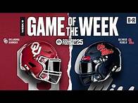 Video thumbnail for SIMMING OKLAHOMA-OLE MISS | EA CFB 25 GAME OF THE WEEK 🍿