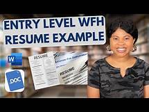 Video thumbnail for How To Write a Resume: For Entry Level Jobs | Data Entry Jobs | WFH Jobs Resume