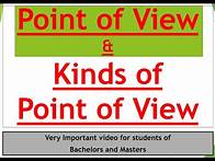Video thumbnail for Point of View in Literature / Types of Point of View / First, Second, Third and Omniscient POV