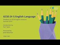 Video thumbnail for Pearson Edexcel GCSE (9-1) English Language: Feedback from summer 2019 - Papers 1 and 2