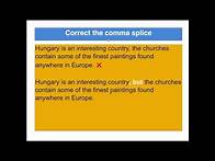 Video thumbnail for Sentences - Common mistakes - Run on and Comma splices